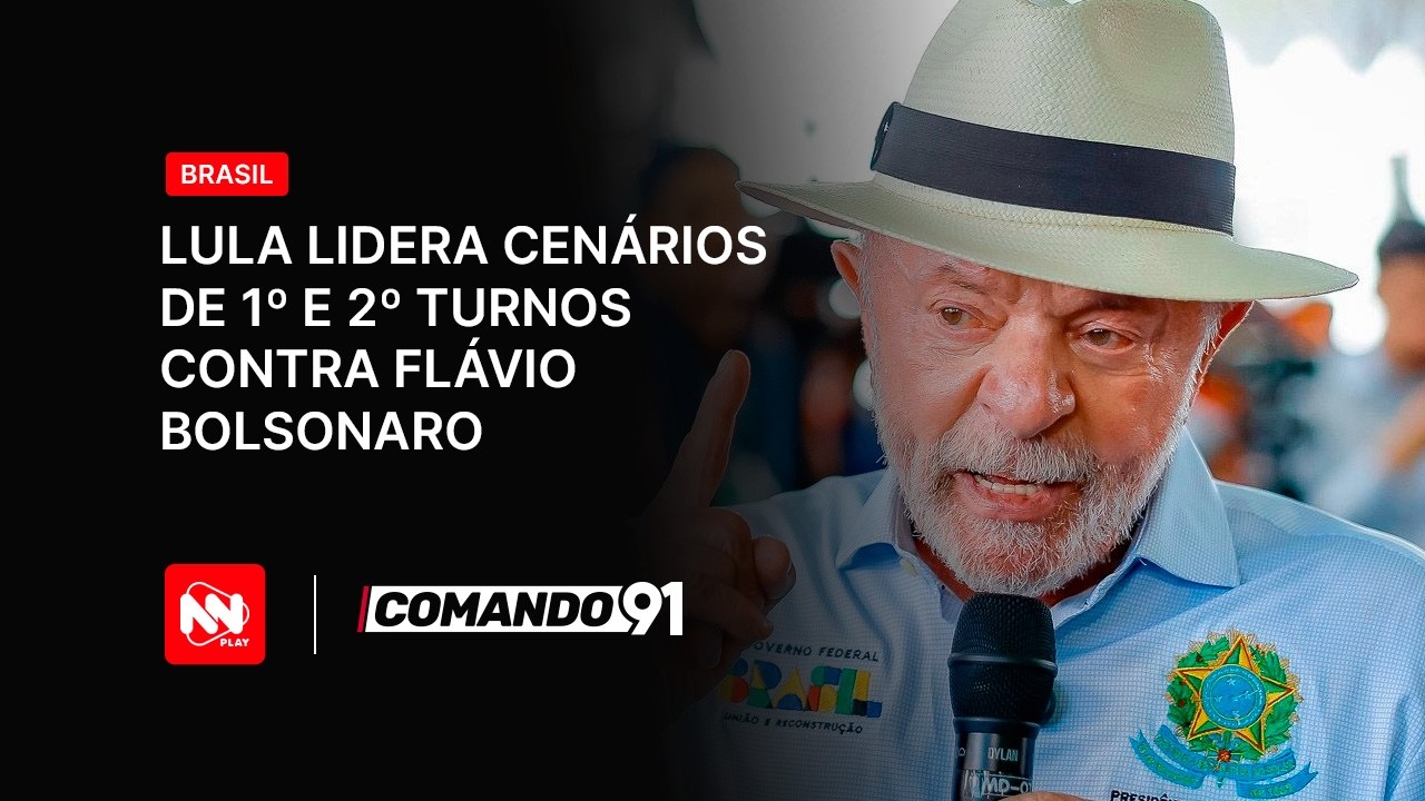 Lula lidera cenários de 1º e 2º turnos contra Flávio Bolsonaro,diz pesquisa Realtime/Bigdata