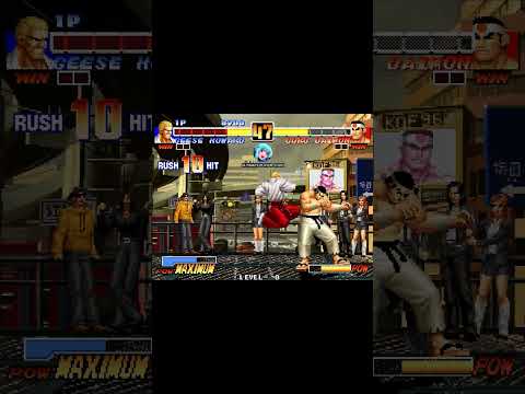 KOF 96 - GEESE HOWARD COMBO INFINITO #tas #ultimateplayer #kof #kof96 #geesehoward