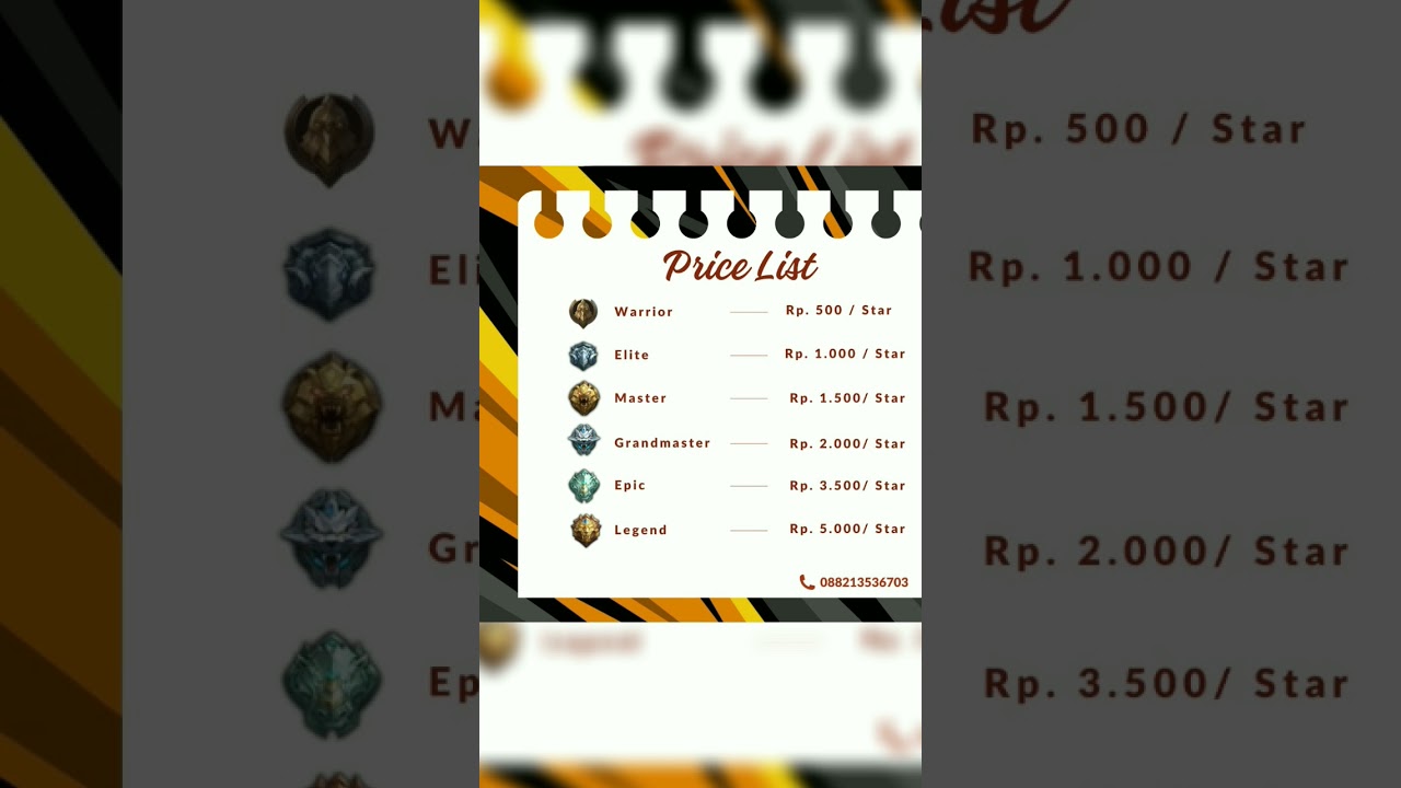 📍 UPDATE 📍 Price List Joki ML 