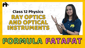 Ray Optics and Optical Instruments | Class 12 Physics Formulas Sheet | Revision List CBSE NCERT