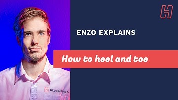 Enzo explains how to heel and toe