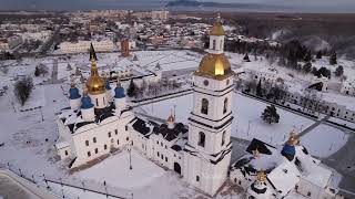 Тобольский кремль 4К. Зима