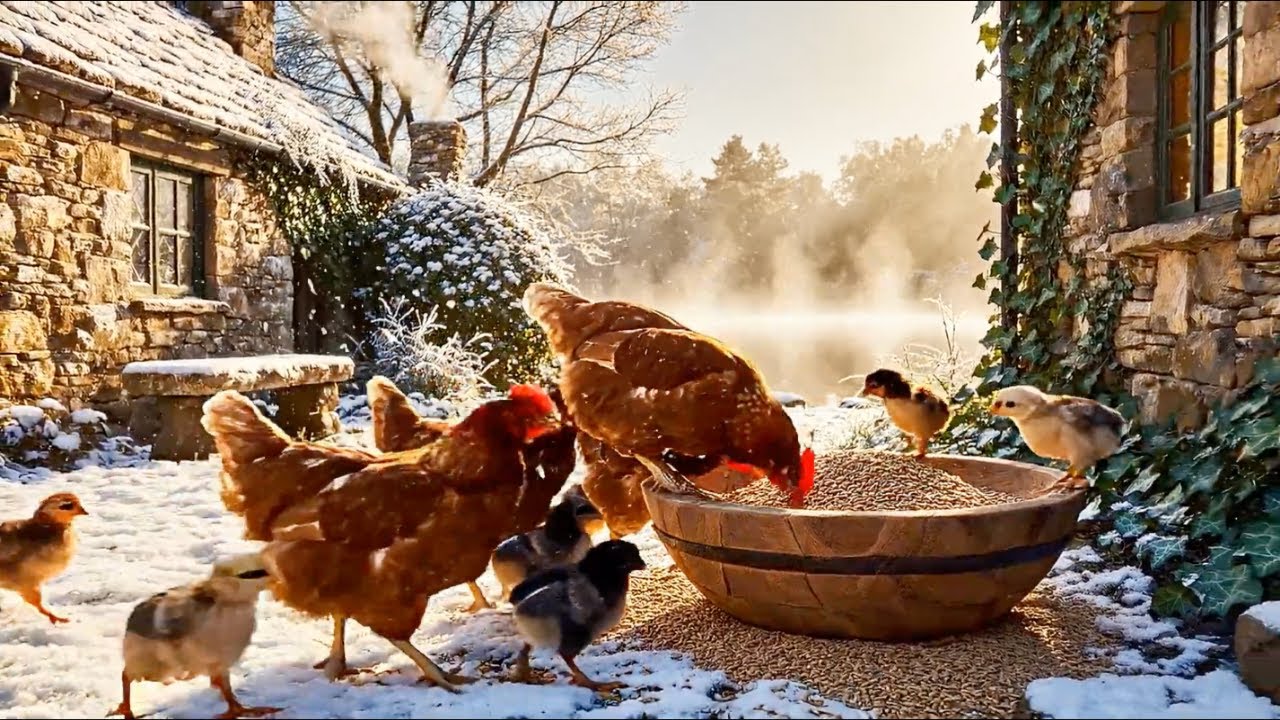 [Исцеляющая музыка на пианино] | Уютный зимний лес и деревенский домик ❄️🎹