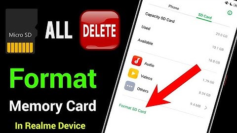 How To Format Sd Card Card In Realme Phone | Memory Card Ko Format Kaise Kare | Delete All Data
