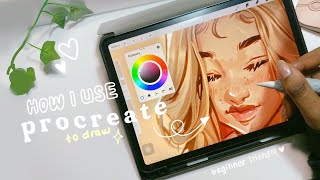 how i use procreate to draw | my digital art process ⁎⁺˳✧༚