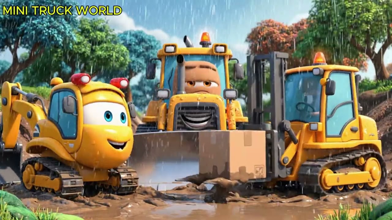 Mini Truck World: Construction Vehicles Build a Dream Bridge – A Meaningful Story for Kids Today!!!!