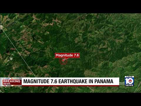 Magnitude 7.6 earthquake strikes Panama