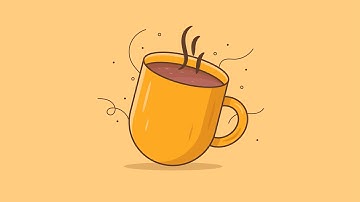 Adobe Illustrator Tutorial - How to Create Flat Coffee Mug Vector Illustrator