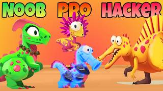 Dino Bash Chaos Arena 💥🦕 – Noob vs Pro vs Hacker