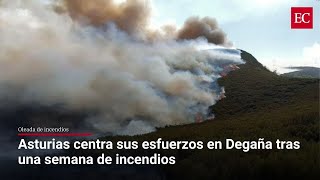 Asturias centra sus esfuerzos en Degaña tras una semana de incendios