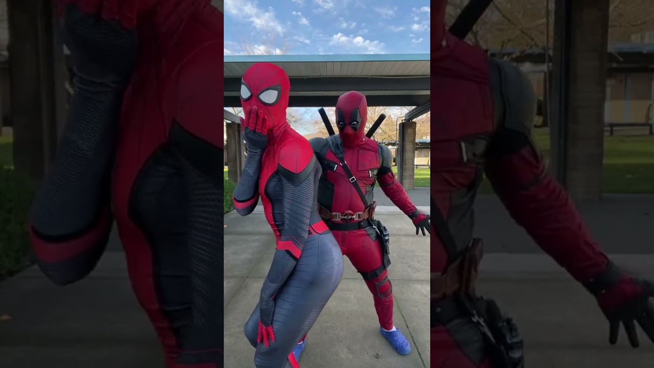 ❤️This trend was made for us!😂 #fyp #trend #deadpool #spiderman #spideypool #viral #funny