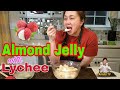 Almond jelly with lychee dessert eng sub  easy simple recipe  anianatv
