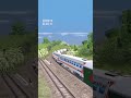 Kereta Api Melaju Cepat Di Rel Menikung Tajam #keretaapi #gamekeretaapi #train #railway #kai