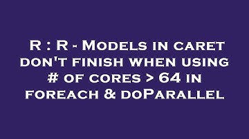 R : R - Models in caret don