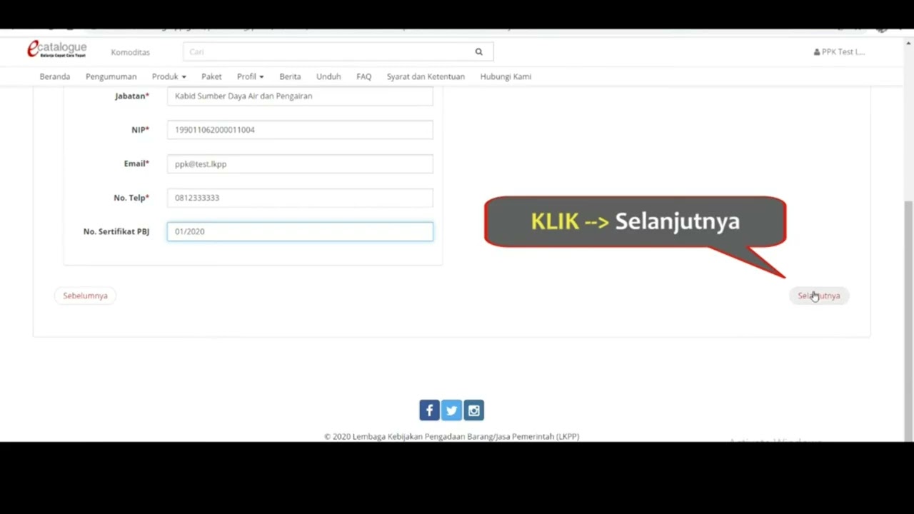Cara pengadaan Barang/Jasa melalui sistem LPSE (E Catalogue)