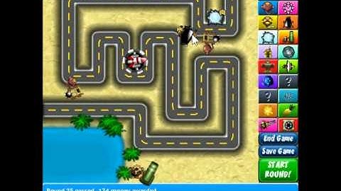 Bloons Tower Defense 4 - Track 1 - Easy (No Lives Lost)