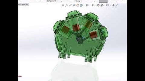 Designed Engine by Solidworks software