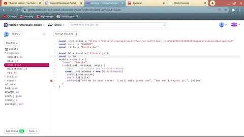 How to make a ADVANCED discord bot | Episode 5 | Invite command