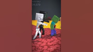 Zombie Becomes Kaiju No 08 to PROTECT Piglin from Skeleton x Wither Skeleton ⌚⚡| Transform #shorts