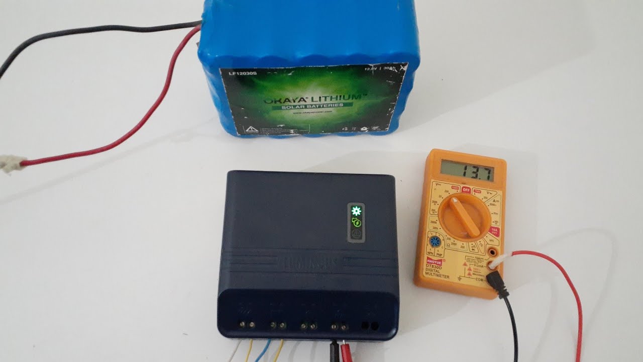 Luminous 6A solar charge controller complete setup in detail with smf and lead acid battery