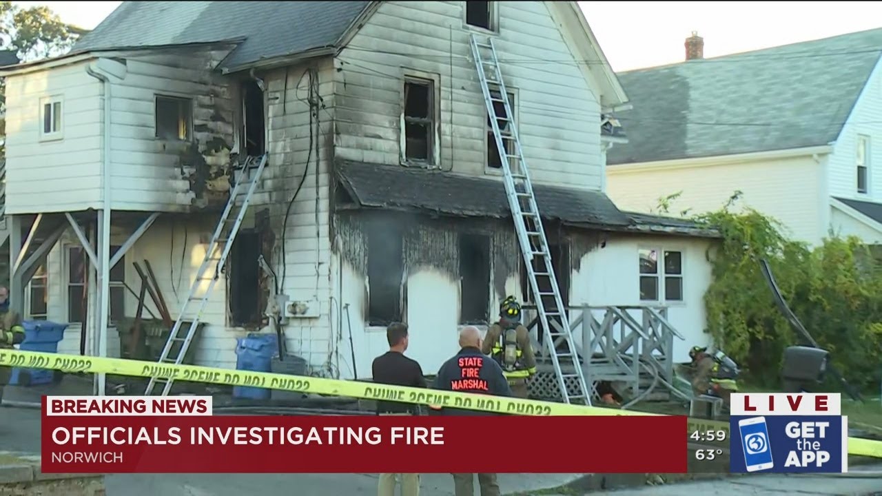 VIDEO: Man killed in Norwich house fire - YouTube