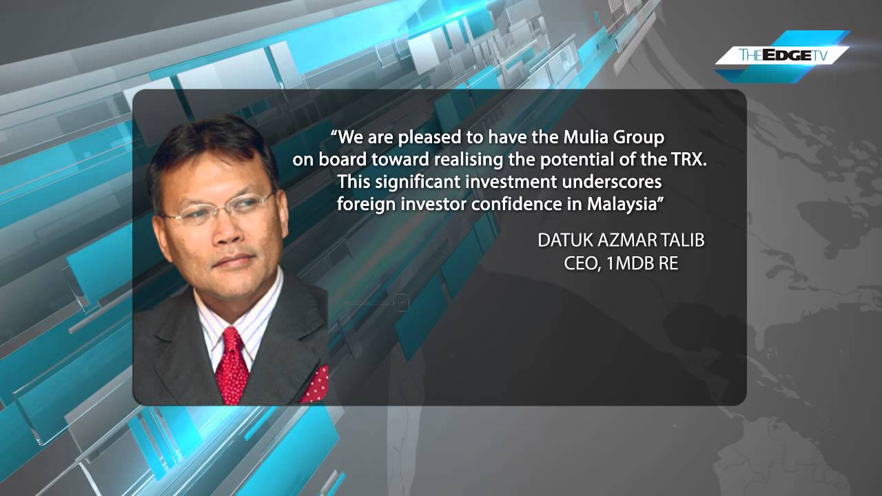 INDONESIA'S MULIA GROUP BUYS TRX LAND FOR RM665MLN