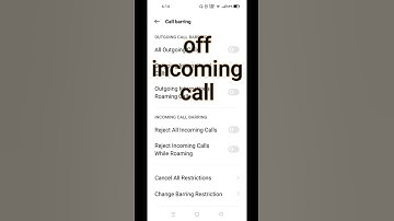 How to off incoming call | Incoming call kaise band kare | reject incoming call| block incoming call