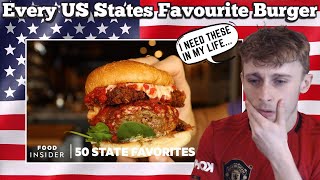 British Guy Reacting to The Best Burger In All 50 US States
