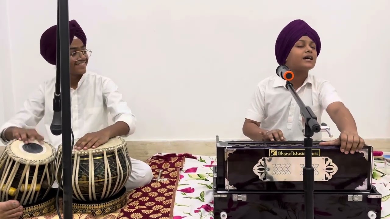 Student Reciting Shabad in Raag Khamaj || Tarshehnai Studios and Academy ||