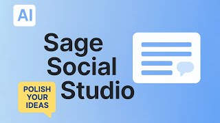 Sage Social Studio: AI Application that Polishes Content for LinkedIn, Substack & Twitter