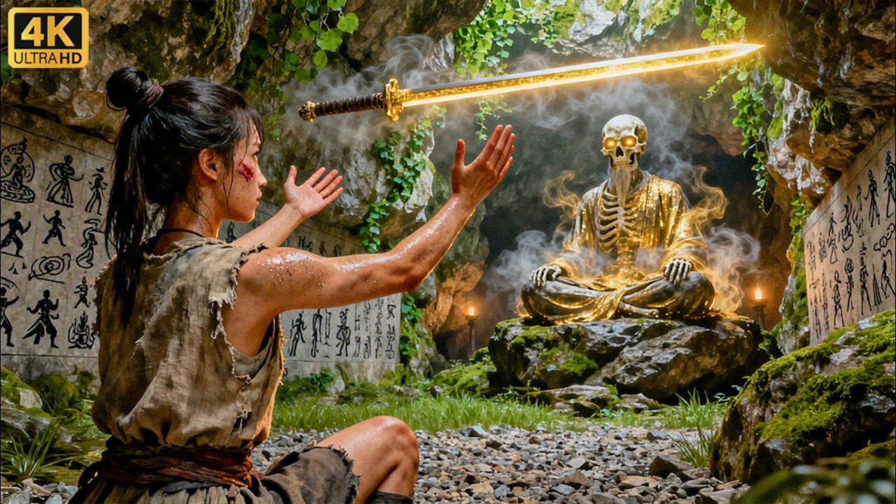 【必看爆燃武俠電影】被推下懸崖的山野丫頭，意外覺醒神魔之力 ，化身無敵劍仙秒殺千古神獸！#武侠片 #movie #武俠 #動作#动作 #中国电视剧 #武侠片 #激战#打斗