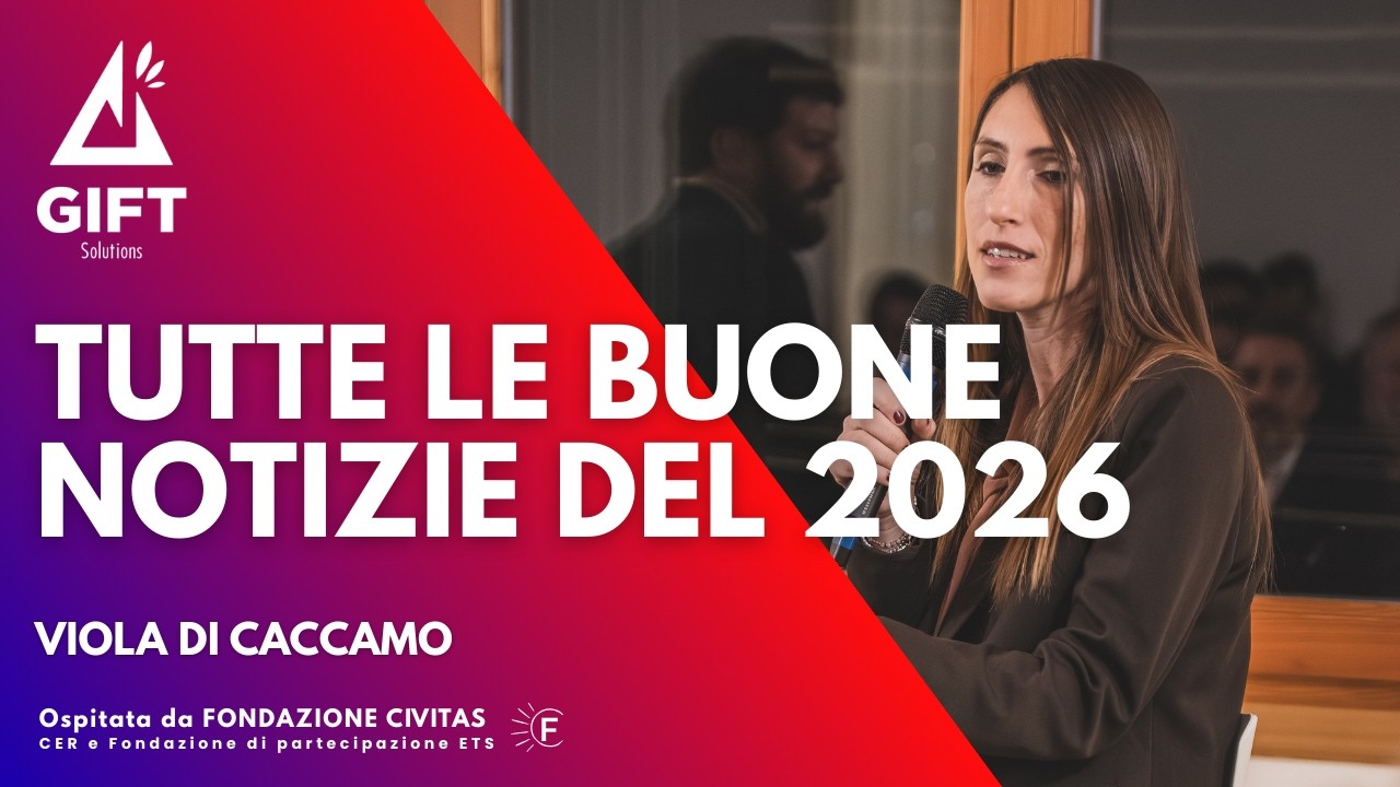 TUTTE LE BUONE NOTIZIE DEL 2026 - INTERVENTO VIOLA DI CACCAMO