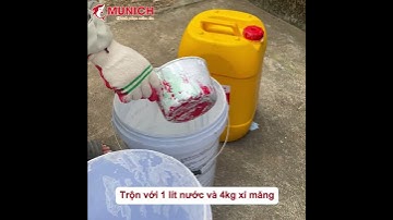 Hướng dẫn thi công chống thấm sàn mái bằng MUNICH BITUM G10