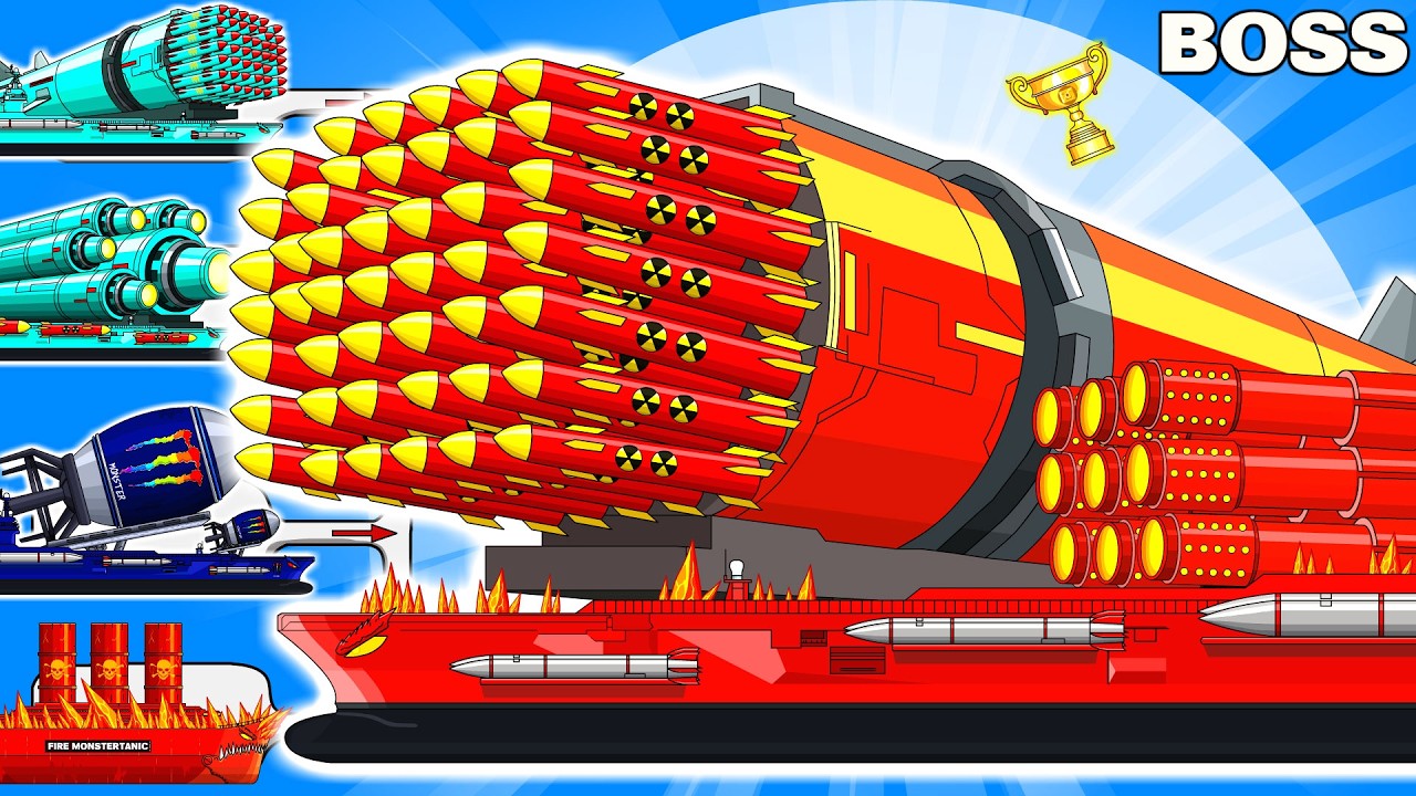 THE NEW ABYSSAL CRUISER Ultimate Missile Titan – 300+ Rockets Against MEGA BOSS in a Fierce Battle