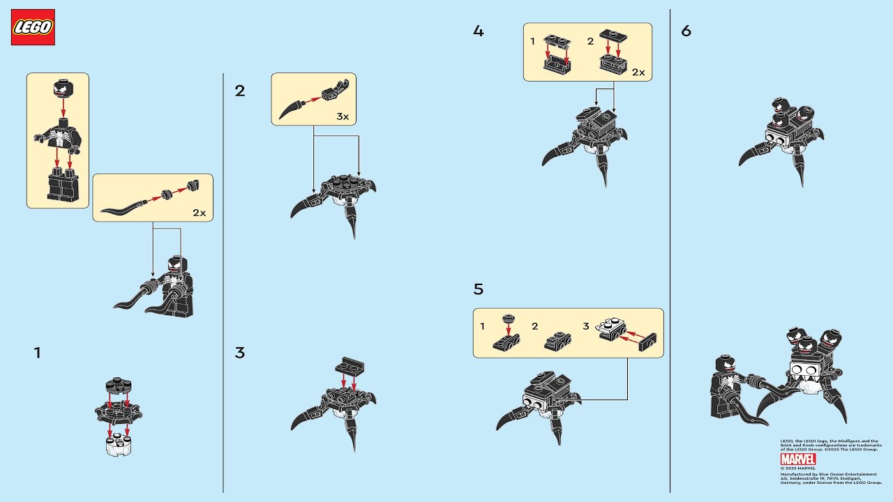 📖 LEGO instructions 📖 Magazine Gift 📖 682501 📖 Venom 📖 - YouTube