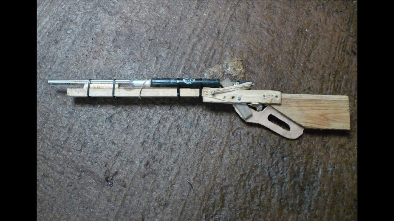 Homemade BB Gun- Lever action Rifle, Repeater, 5 Round Mag ...