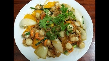 SÒ ĐIỆP XÀO HÀNH TÂY - Món Ngon Xứ Huế