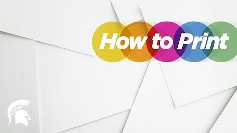 How to Print on Campus