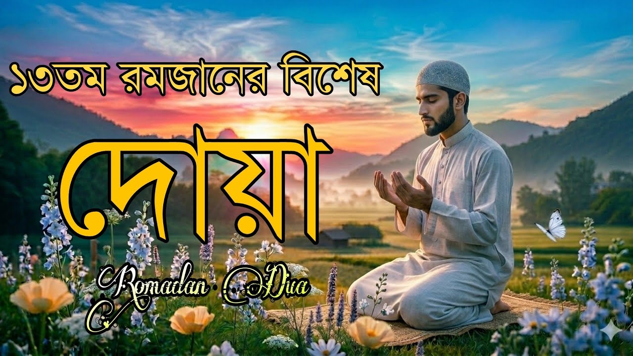 রমজানের ১৩তম  দিনের দোয়া | ক্ষমা, রহমত ও নিরাপত্তার প্রার্থনা|Ramadan Day 13 by Alaa Aqel