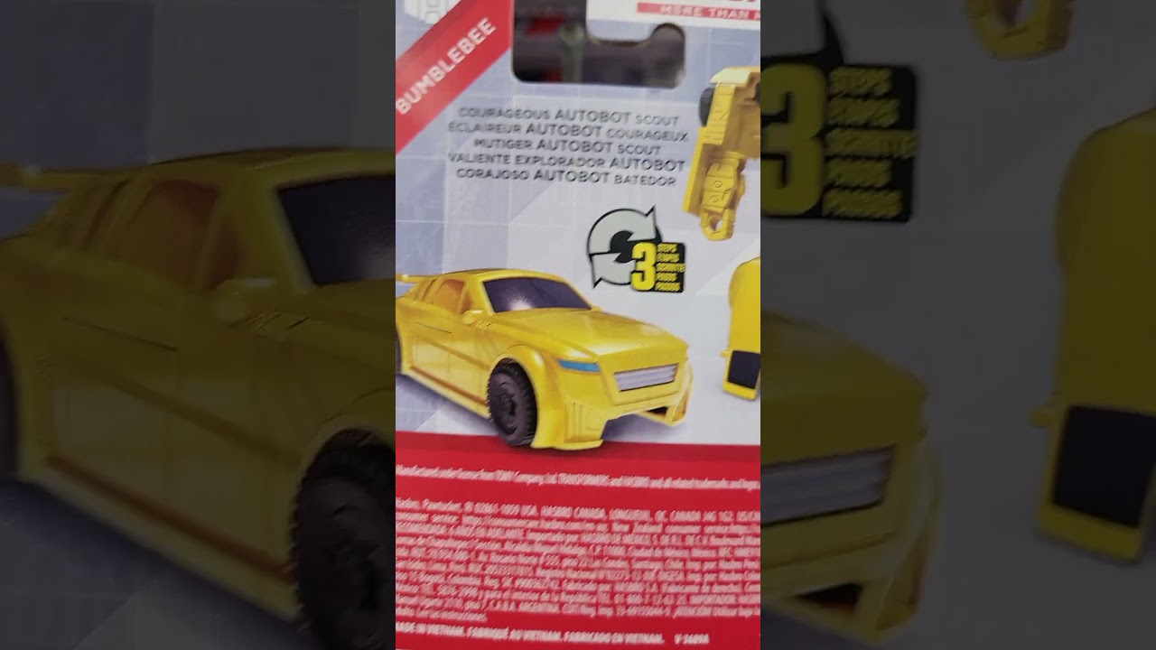 BUMBLEBEE TRANSFORMS INTO YELLOW CAR -TRANSFORMERS MINI FIGURE TOYS -BUDGET GIFT IDEAS AT FIVE BELOW