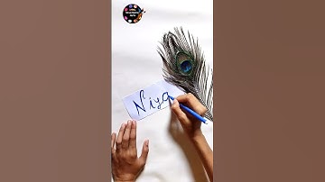 ❤𝗡𝗶𝘆𝗮❤\\ Name Art\\ Calligraphy\\ Calligraphy Art\\ #shorts #shortsfeed #nameart #calligraphy