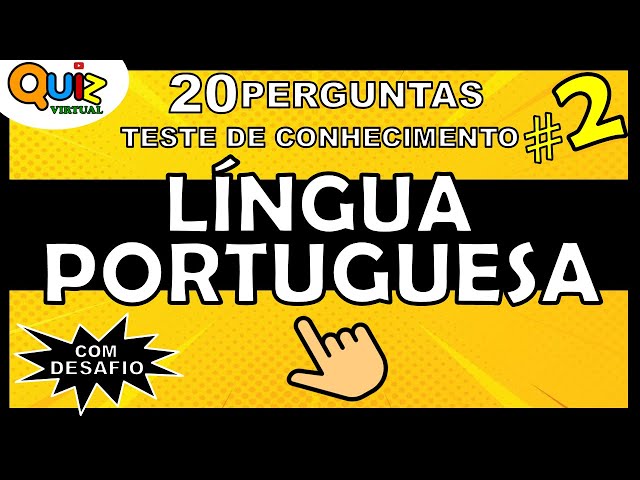 Quiz português - 30 questões nível fácil 