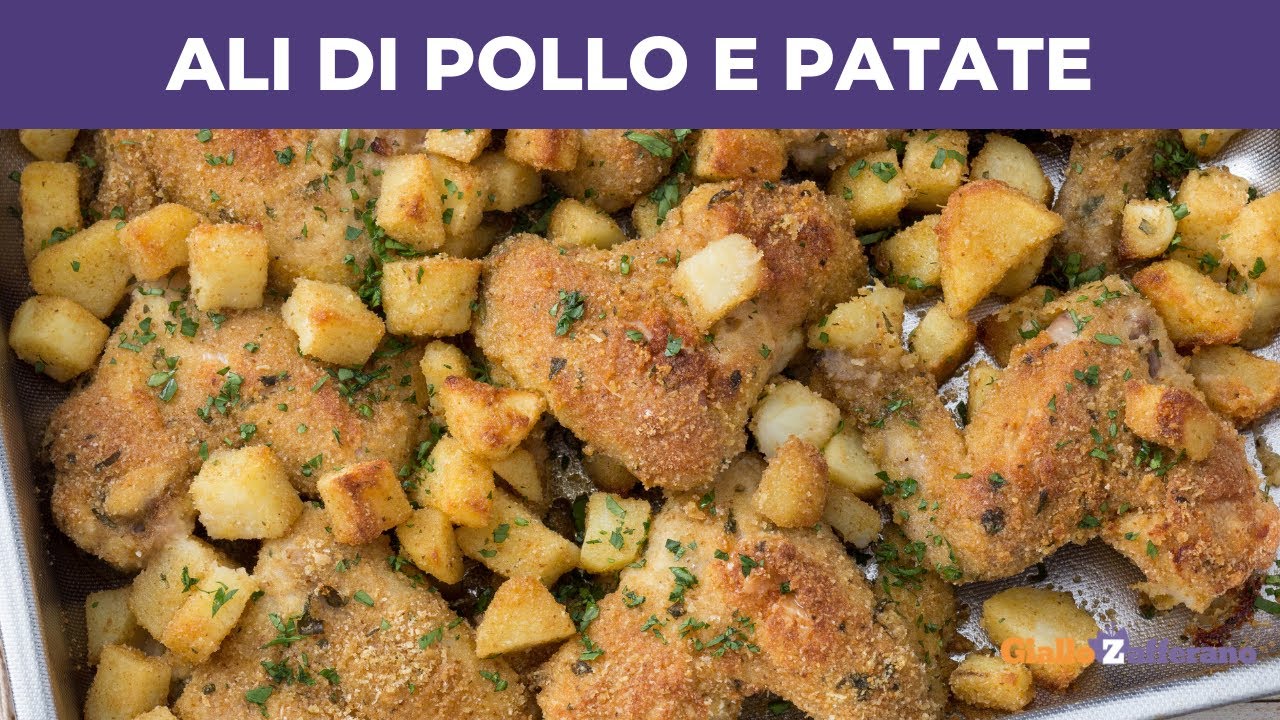 ALI DI POLLO E PATATE SAPORITE: Ricetta facile AL FORNO