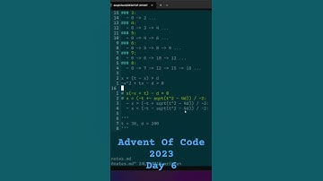 Part 1 Advent Of Code 2023 Day 6 #adventofcode #rust #zig #golang #Shorts