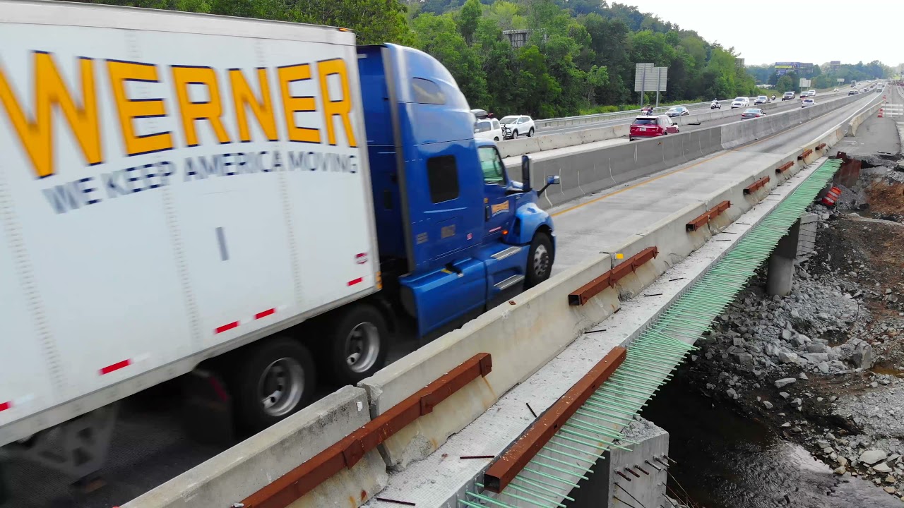 Construction on I75 near London, Kentucky.