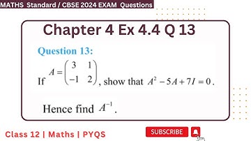 Class 12 Ex 4.4 Q 13 Math | Determinants | Q13 Ex 4.4 Class 12 Math | ex4.4 q 13 Class 12 Math