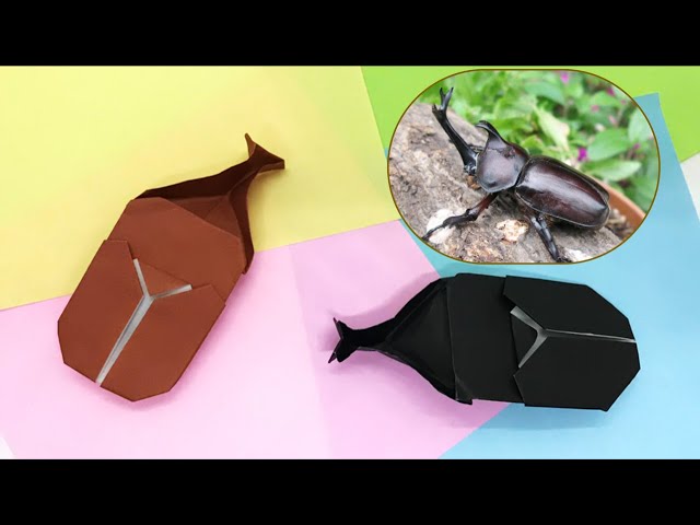 昆虫の王様！カブトムシの折り紙NEW!