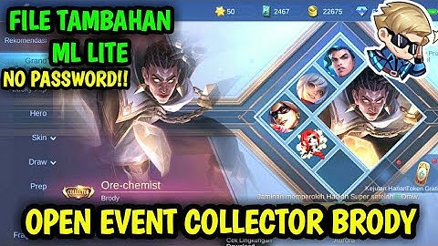 Data Open Event Collector Brody | File Tambahan ML Lite