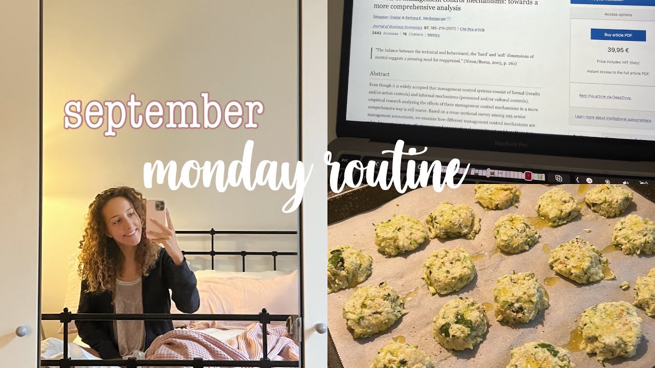 SEMPTEMBER MONDAY ROUTINE - Ricette Salutari, Lavoro & Tesi