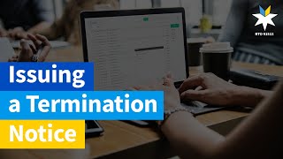 Property Management  | Issuing a Termination Notice